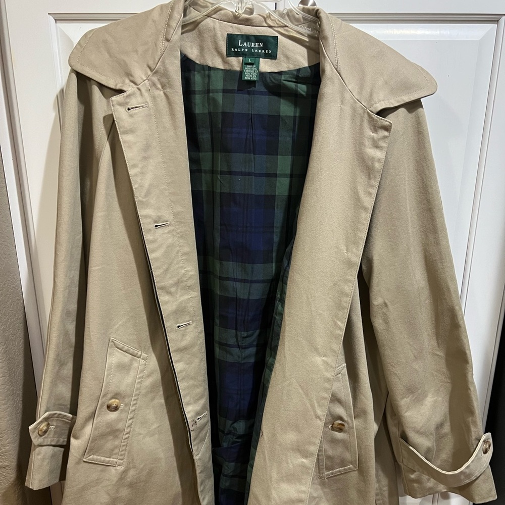 Vintage Lauren Ralph Lauren Trench Coat Size Large